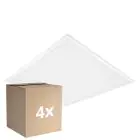 Mehrfachpackung 4x Ledvance LED Panel Comfort Aluminium Weiß 33W 4320lm - 865 Tageslichtweiß | 62.5x62.5cm - UGR < 19
